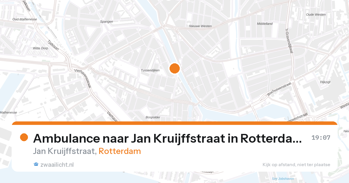 Ambulance naar Jan Kruijffstraat in Rotterdam — 28 aug 2026