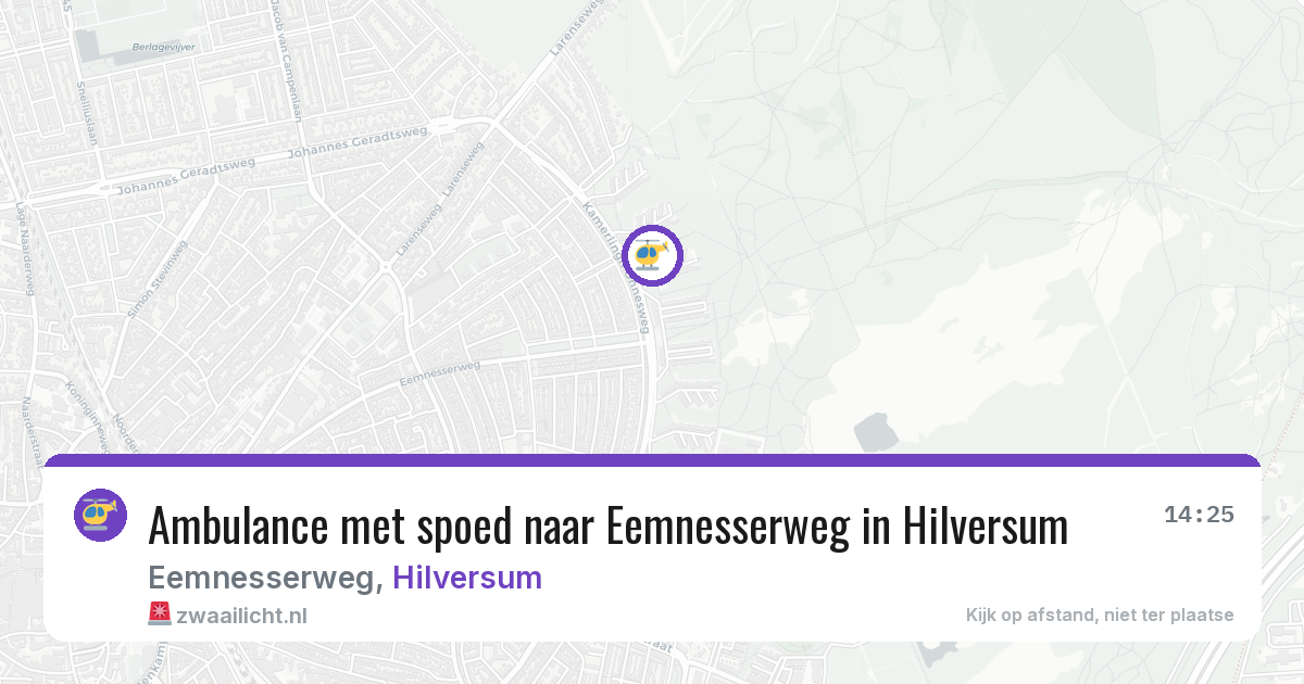 Ambulance met spoed naar Eemnesserweg in Hilversum — 1 feb 2026