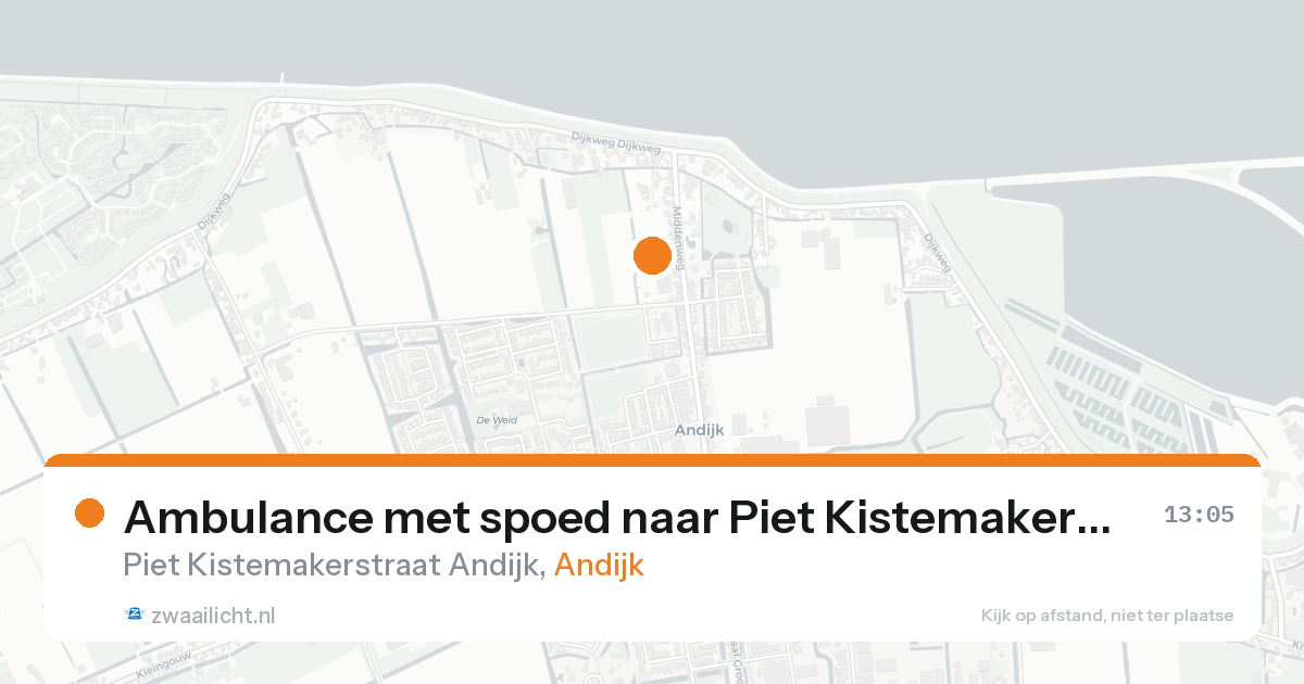 Ambulance met spoed naar Piet Kistemakerstraat Andijk in Andijk — 7 feb 2026