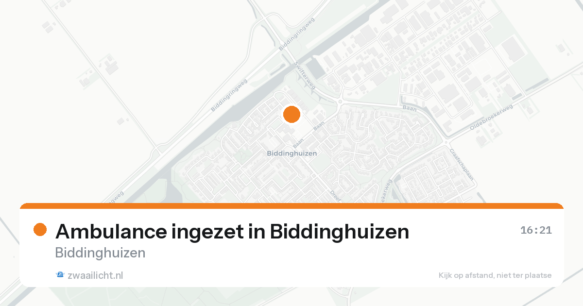 Ambulance ingezet in Biddinghuizen — 7 feb 2026