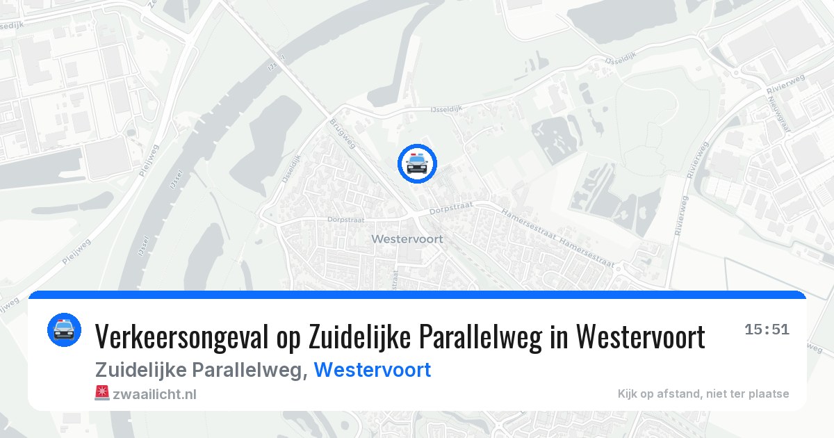 Verkeersongeval op Zuidelijke Parallelweg in Westervoort — 8 mei 2026