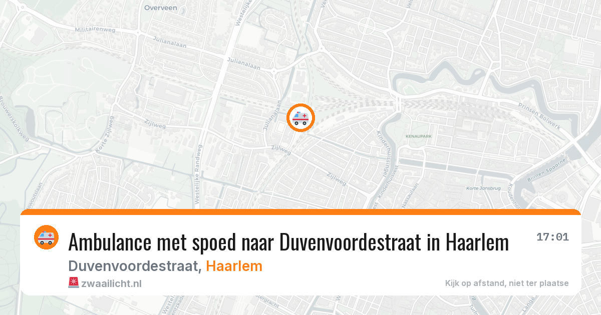 Ambulance met spoed naar Duvenvoordestraat in Haarlem — 18 jan 2026