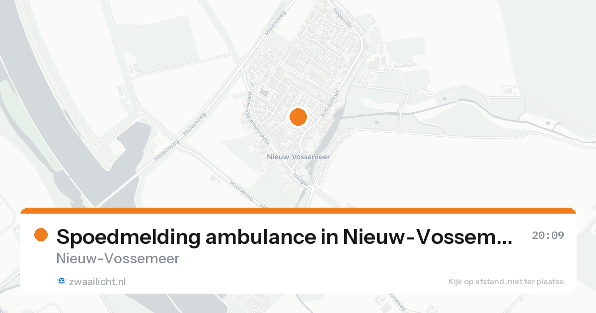Spoedmelding ambulance in Nieuw-Vossemeer — 7 feb 2026