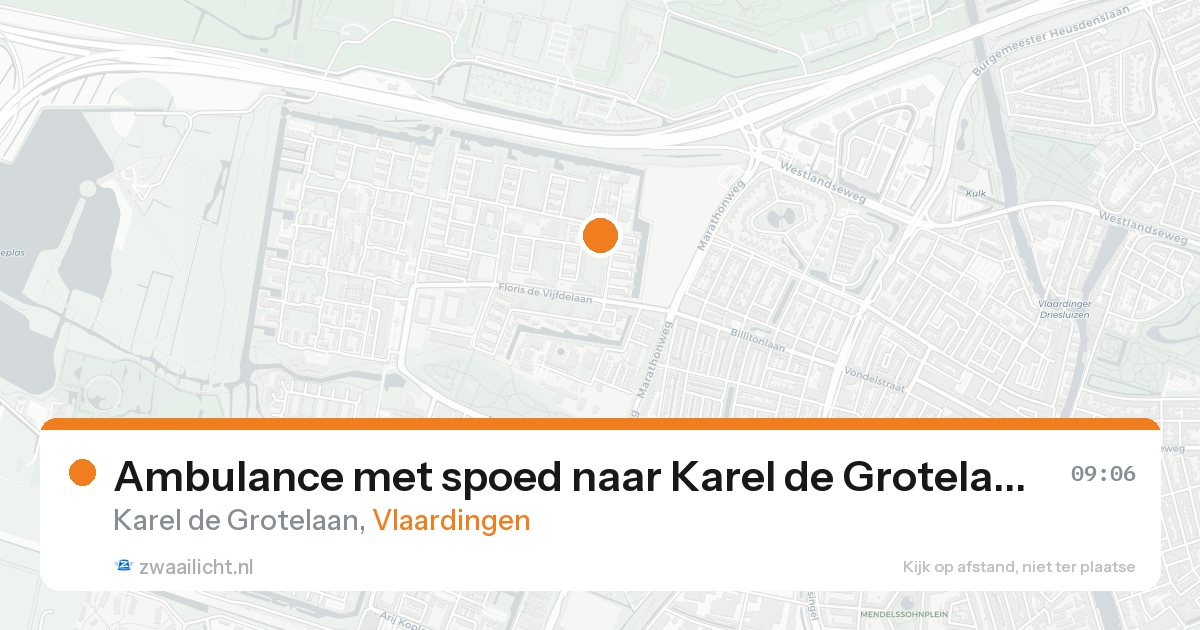 Ambulance met spoed naar Karel de Grotelaan in Vlaardingen — 12 jul 2026
