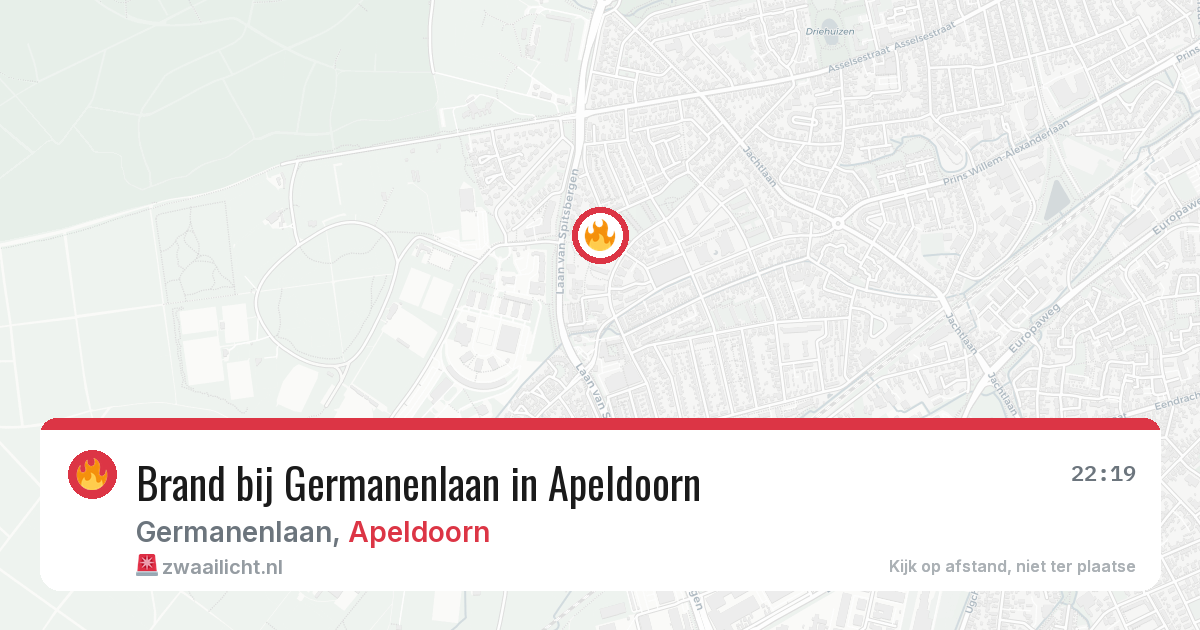 Brand bij Germanenlaan in Apeldoorn — 7 apr 2026
