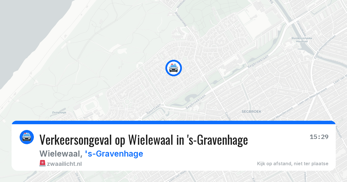 Verkeersongeval op Wielewaal in 's-Gravenhage — 9 apr 2026