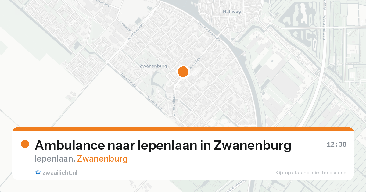 Ambulance naar Iepenlaan in Zwanenburg — 8 jun 2026