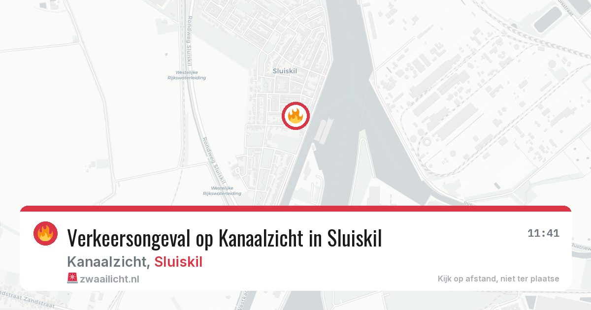 Verkeersongeval op Kanaalzicht in Sluiskil — 13 jun 2026