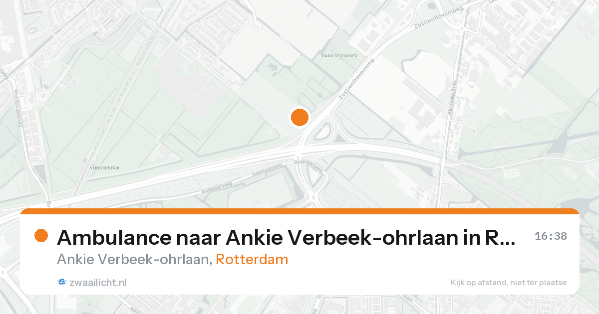 Ambulance naar Ankie Verbeek-ohrlaan in Rotterdam — 26 mei 2026