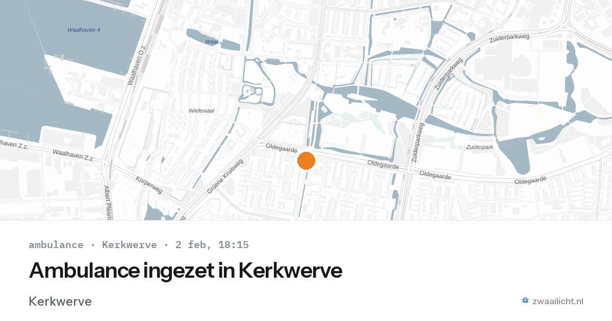Ambulance ingezet in Kerkwerve — 2 feb 2026