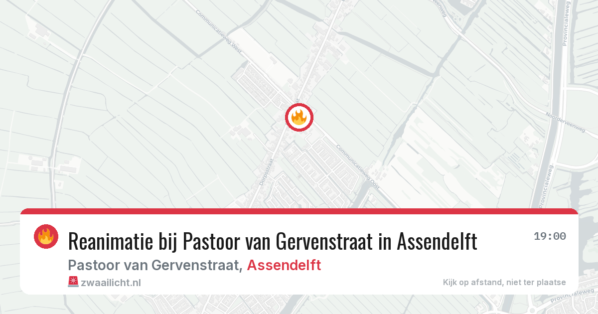 Reanimatie bij Pastoor van Gervenstraat in Assendelft — 29 jan 2026