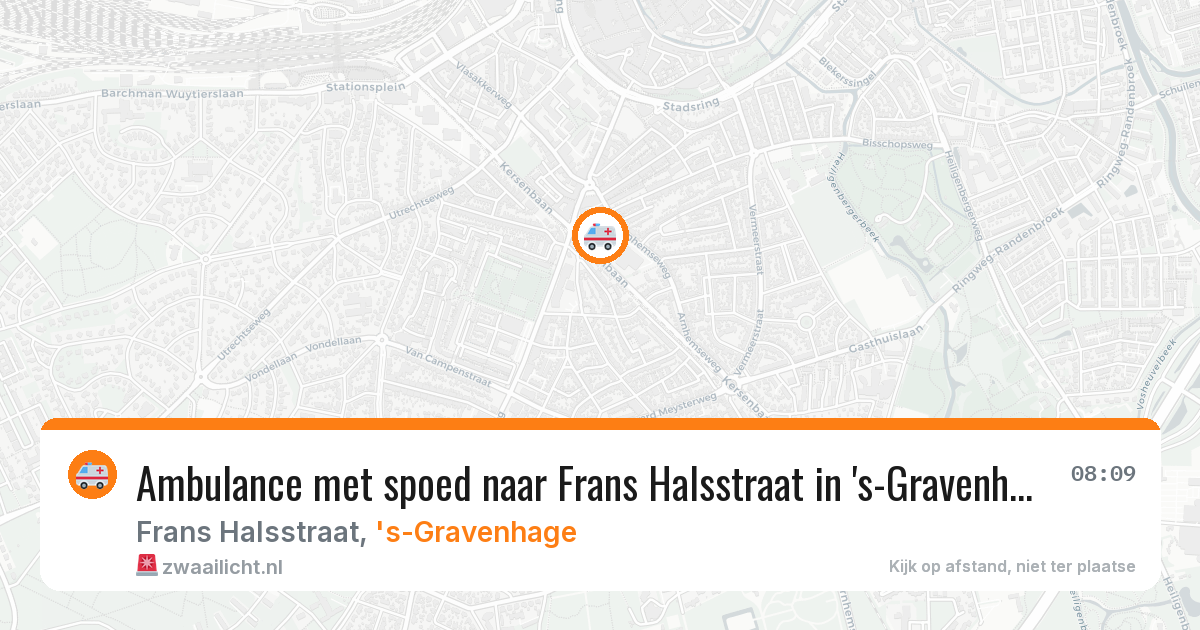 Ambulance met spoed naar Frans Halsstraat in 's-Gravenhage — 16 feb 2026