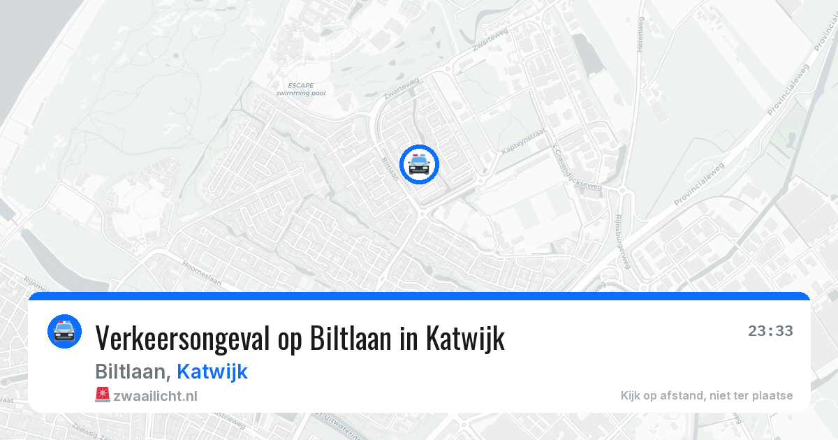 Verkeersongeval op Biltlaan in Katwijk — 7 jul 2026