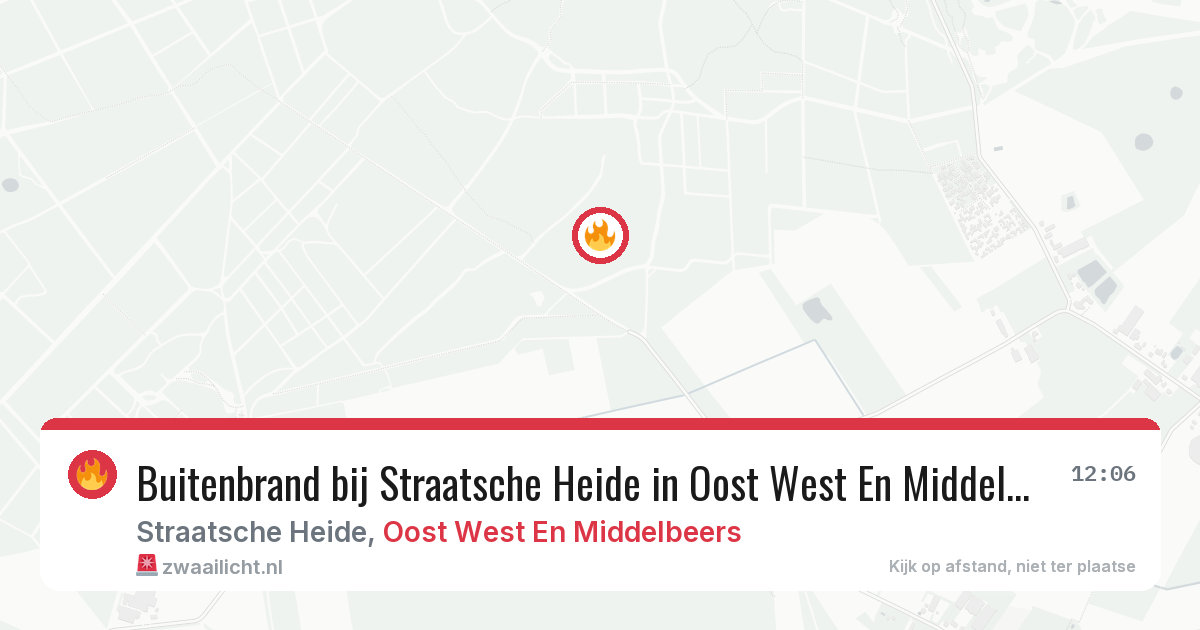 Buitenbrand bij Straatsche Heide in Oost West En Middelbeers — 28 apr 2026