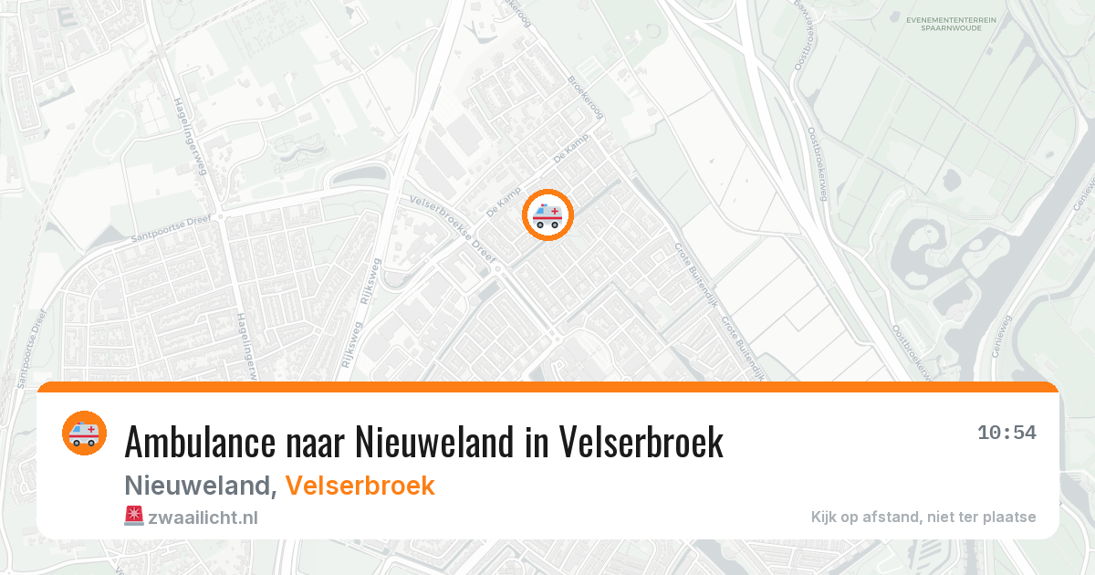 Ambulance naar Nieuweland in Velserbroek — 7 jun 2026