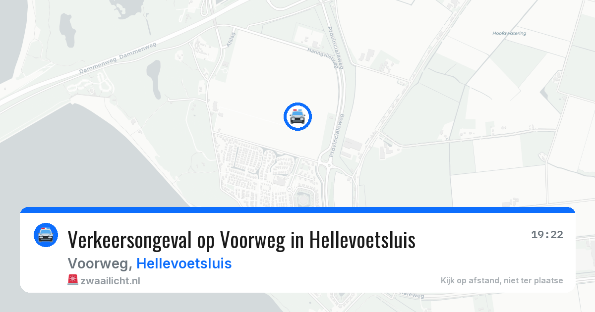 Verkeersongeval op Voorweg in Hellevoetsluis — 12 aug 2026