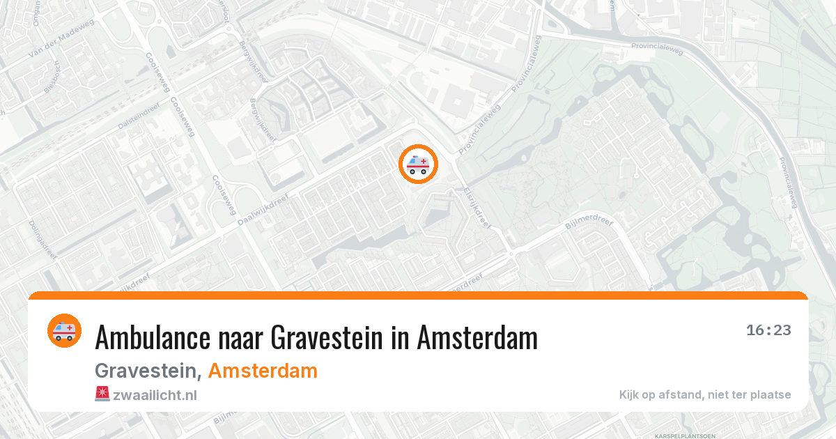 Ambulance naar Gravestein in Amsterdam — 28 jun 2026
