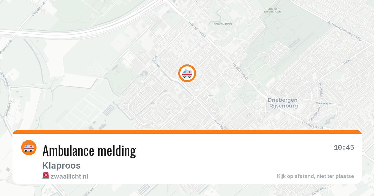 Ambulance melding — 22 jun 2026