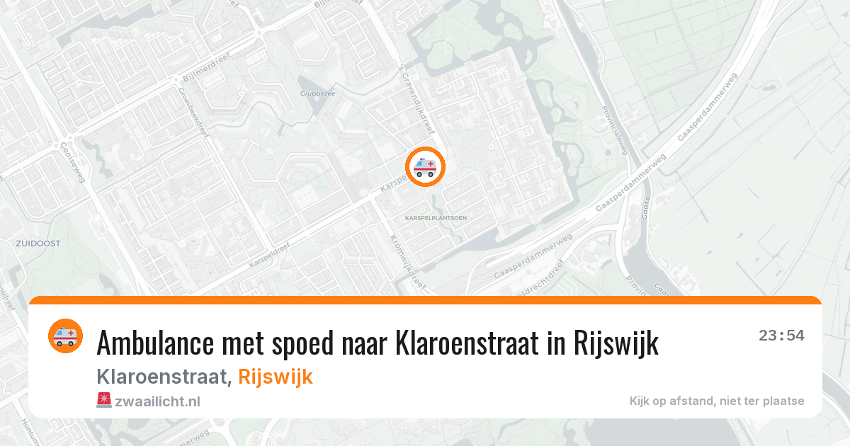 Ambulance met spoed naar Klaroenstraat in Rijswijk — 16 jan 2026