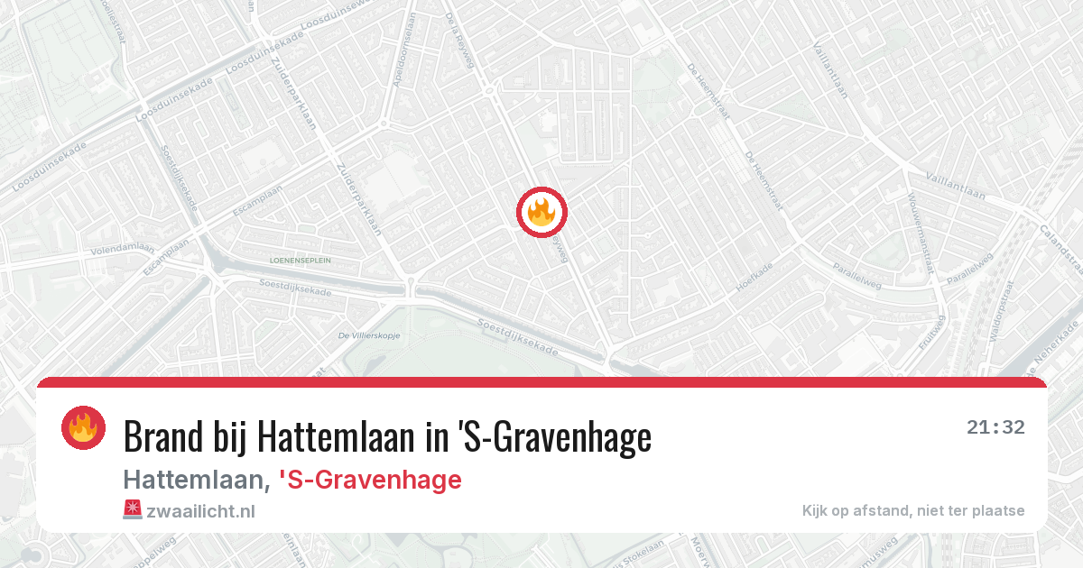 Brand bij Hattemlaan in 'S-Gravenhage — 5 mei 2026