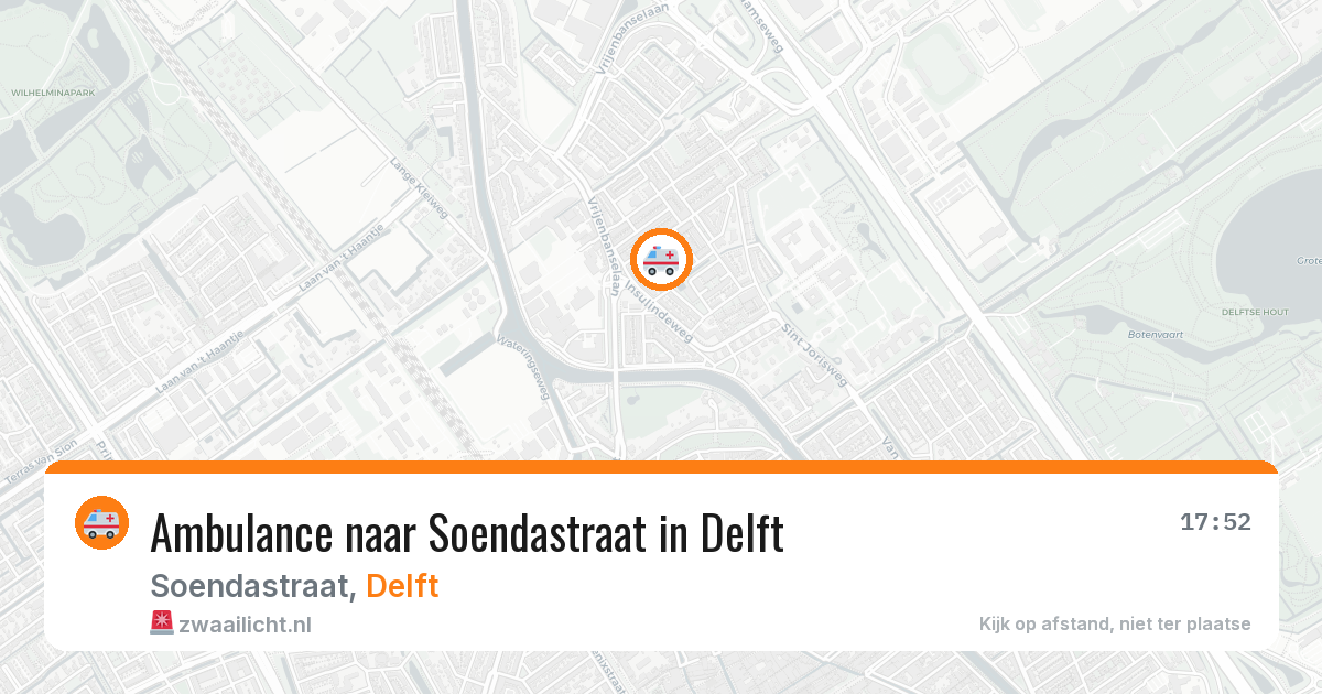 Ambulance naar Soendastraat in Delft — 19 mrt 2026
