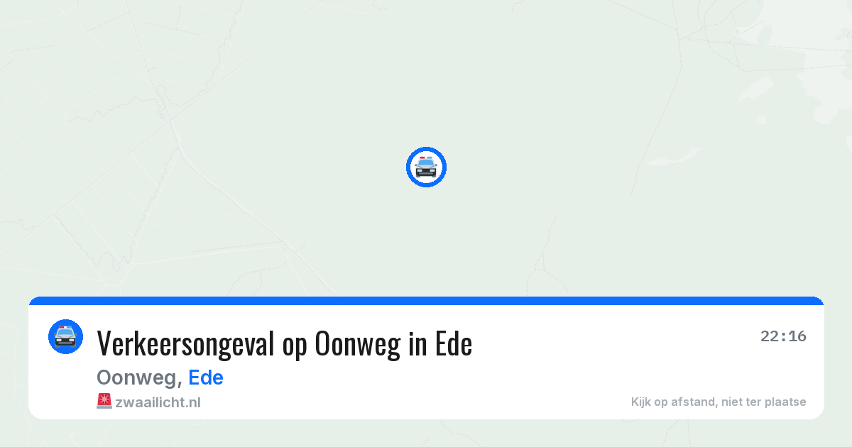 Verkeersongeval op Oonweg in Ede — 24 apr 2026