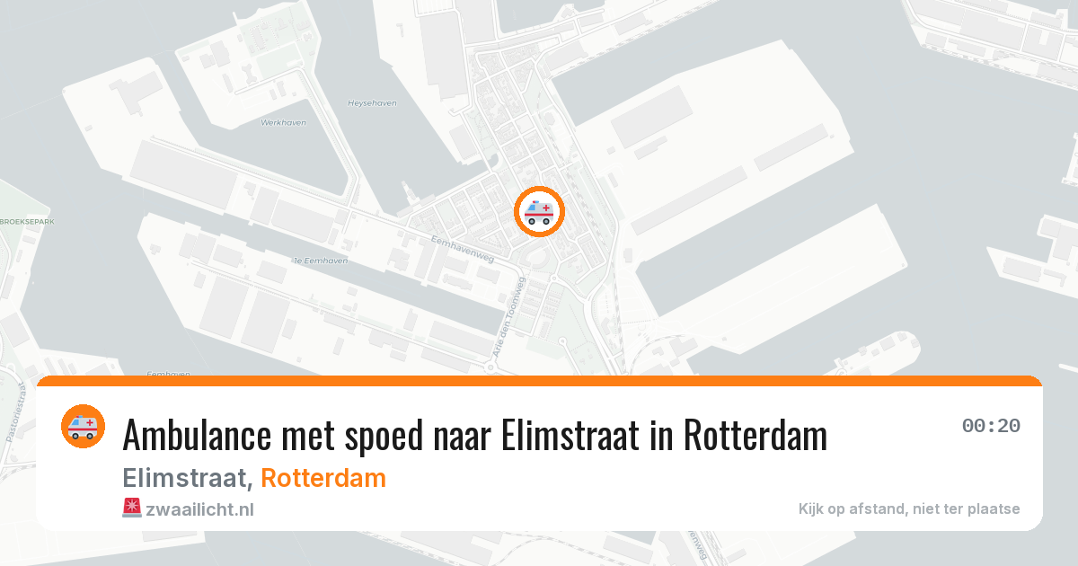 Ambulance met spoed naar Elimstraat in Rotterdam — 1 jun 2026