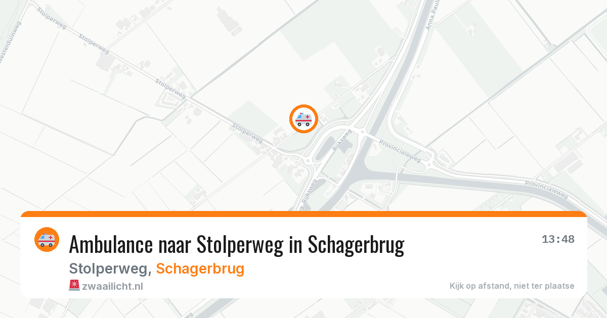 Ambulance naar Stolperweg in Schagerbrug — 22 mei 2026