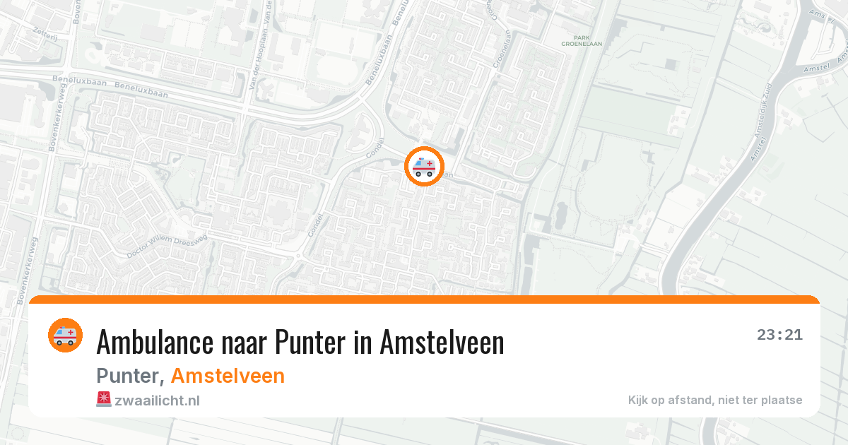 Ambulance naar Punter in Amstelveen — 25 mrt 2026