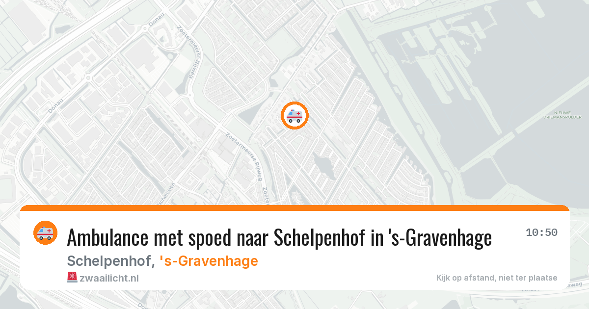 Ambulance met spoed naar Schelpenhof in 's-Gravenhage — 28 mei 2026