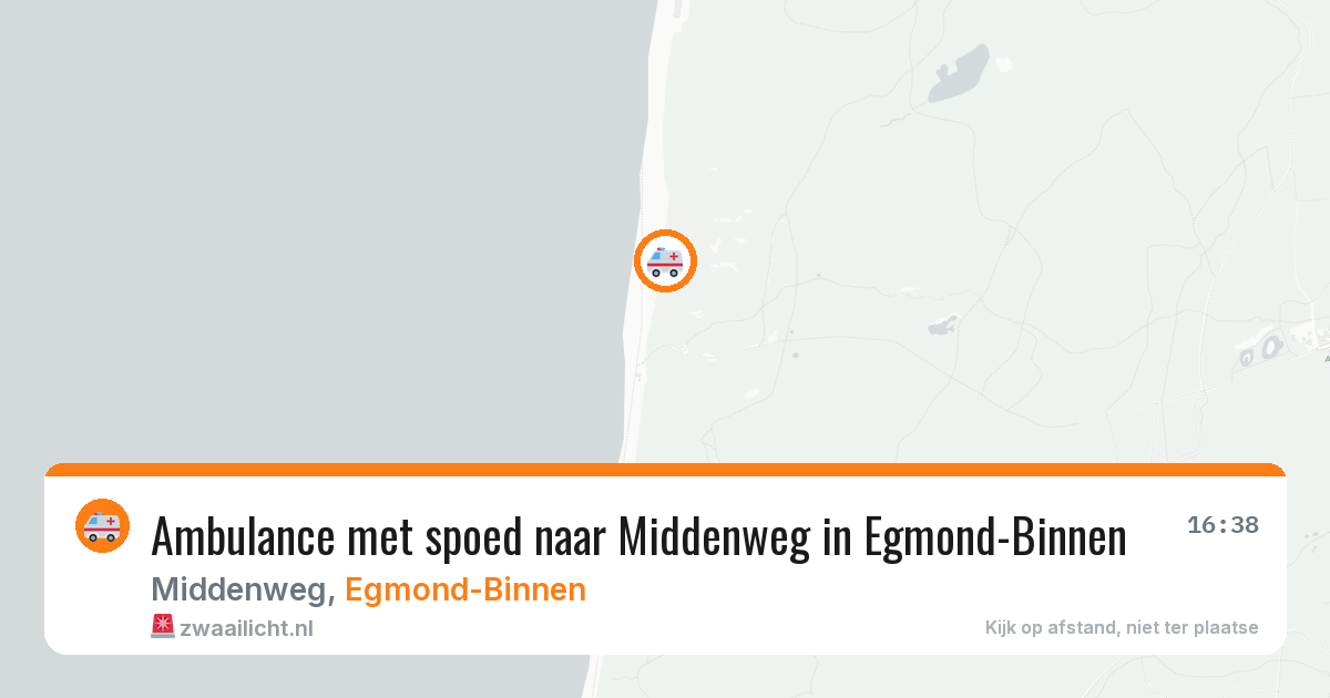 Ambulance met spoed naar Middenweg in Egmond-Binnen — 7 aug 2026