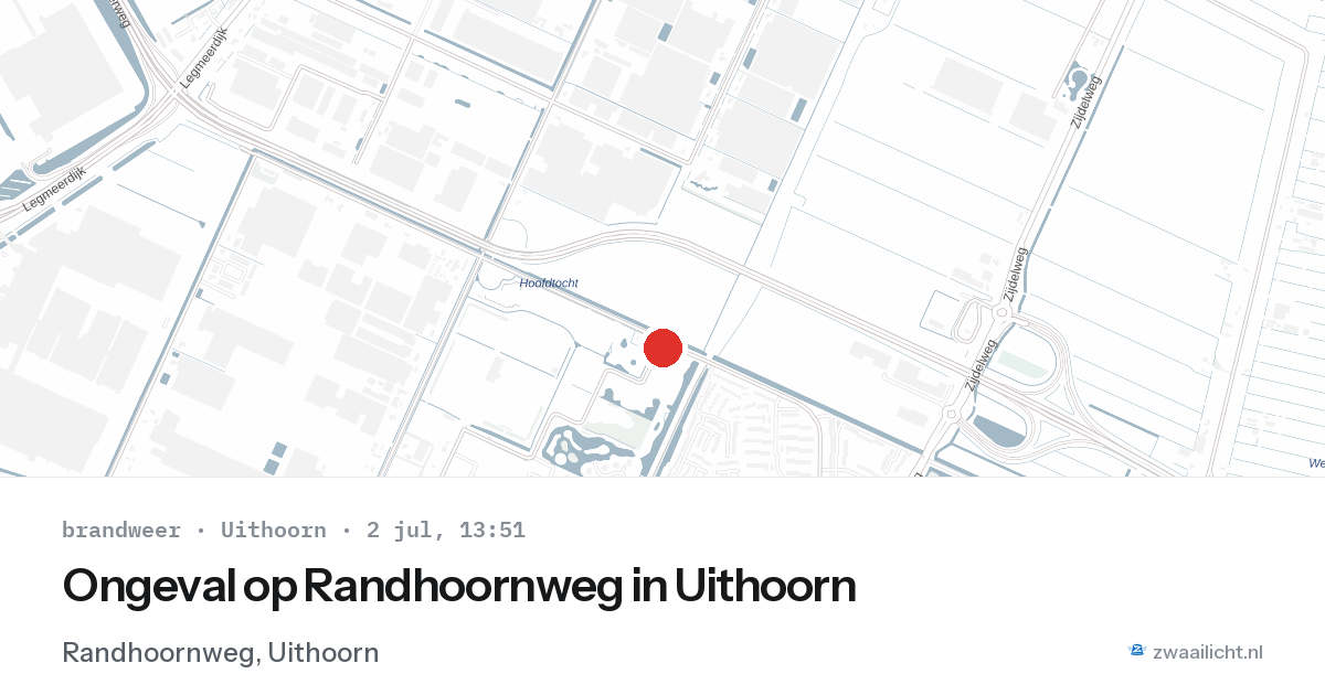 Ongeval op Randhoornweg in Uithoorn — 2 jul 2026