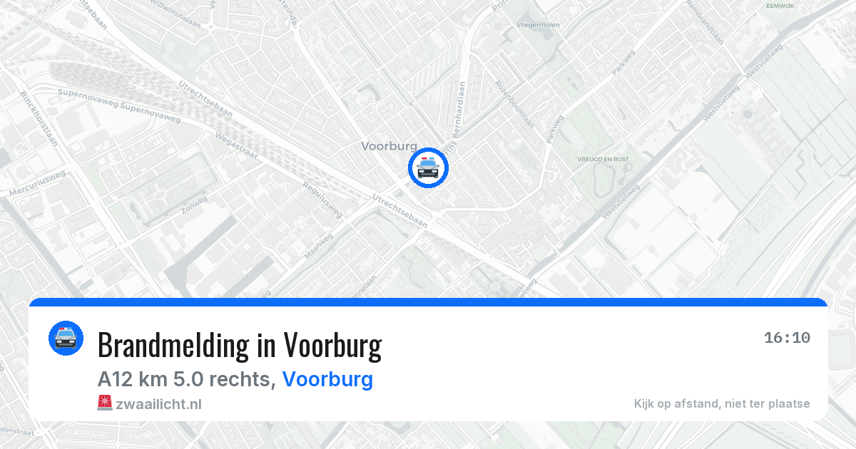 Brandmelding in Voorburg — 11 aug 2026