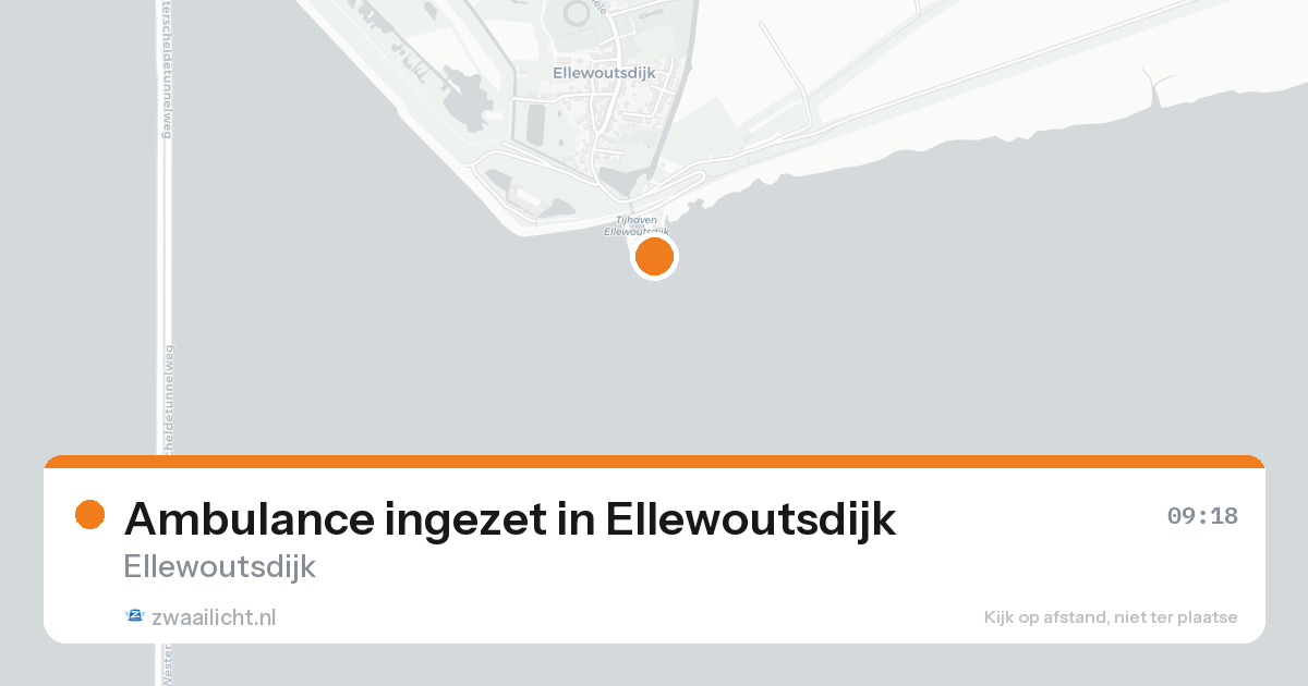 Ambulance ingezet in Ellewoutsdijk — 20 aug 2026
