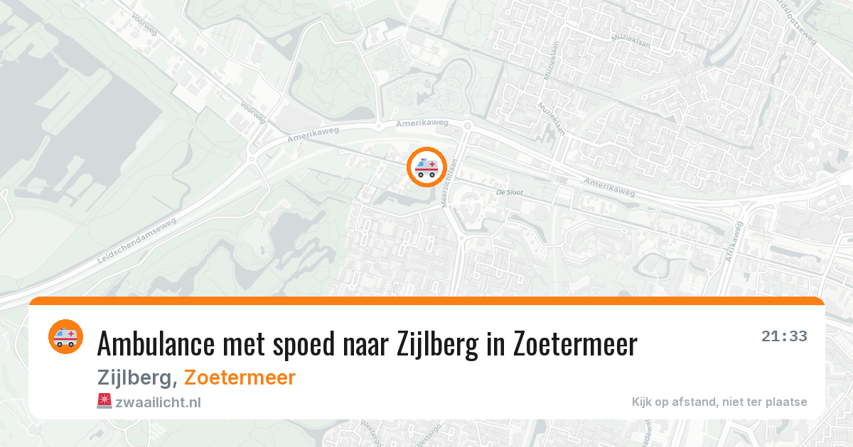 Ambulance met spoed naar Zijlberg in Zoetermeer — 29 jan 2026