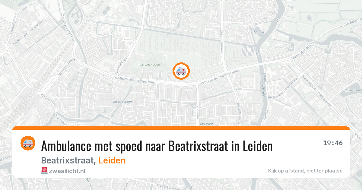 Ambulance met spoed naar Beatrixstraat in Leiden — 30 jun 2026
