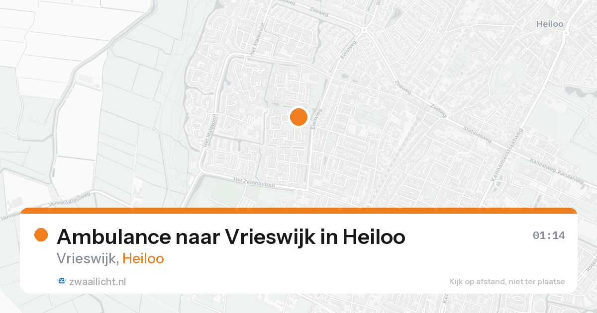 Ambulance naar Vrieswijk in Heiloo — 19 mei 2026