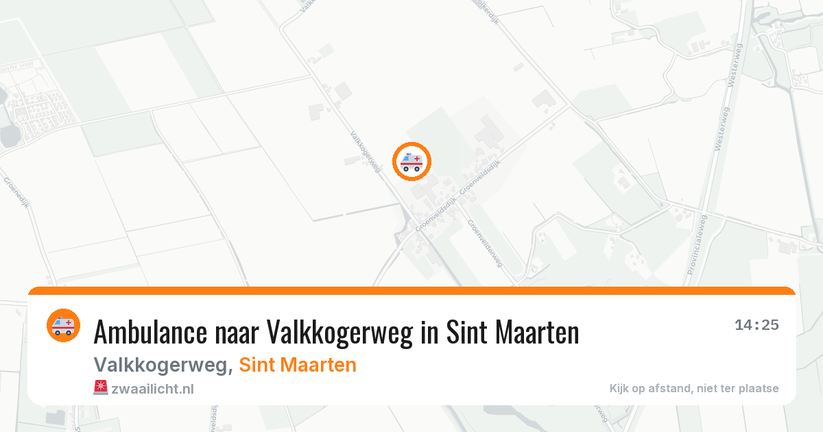 Ambulance naar Valkkogerweg in Sint Maarten — 6 jul 2026