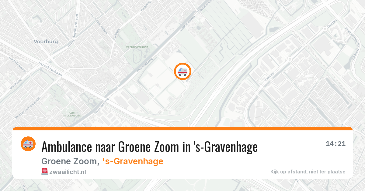 Ambulance naar Groene Zoom in 's-Gravenhage — 23 mei 2026