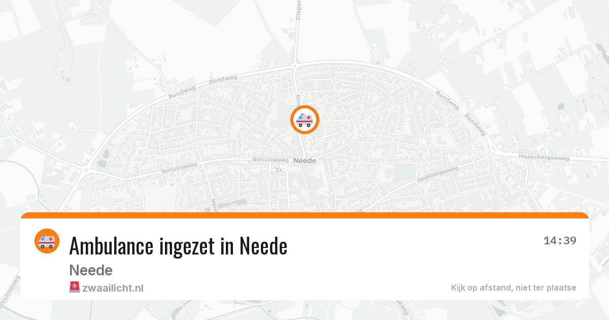 Ambulance ingezet in Neede — 31 jul 2026