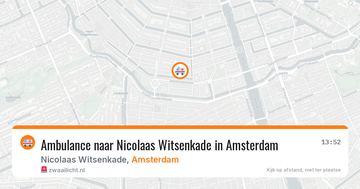 Ambulance naar Nicolaas Witsenkade in Amsterdam — 25 jun 2026