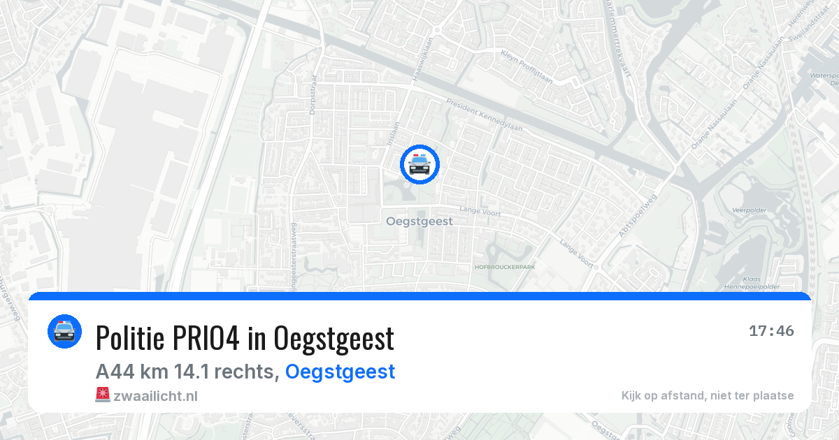 Politie PRIO4 in Oegstgeest — 6 mei 2026 | 🚨 Zwaailicht.nl