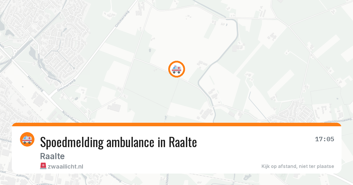 Spoedmelding ambulance in Raalte — 22 jun 2026