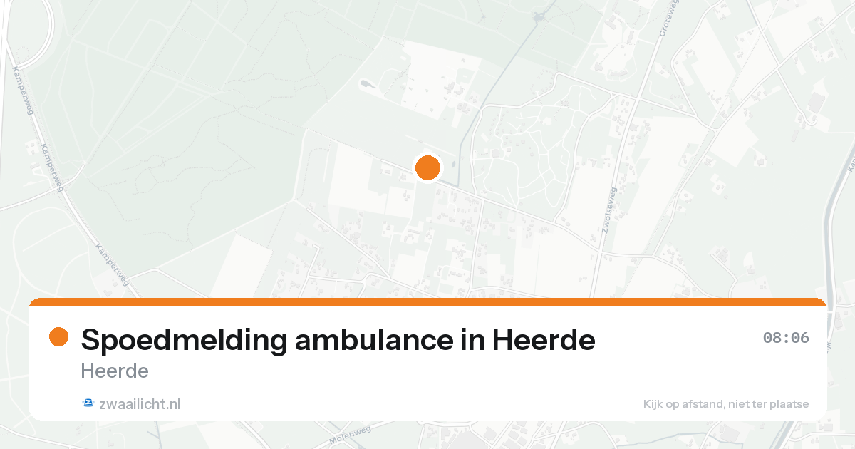Spoedmelding ambulance in Heerde — 31 jan 2026