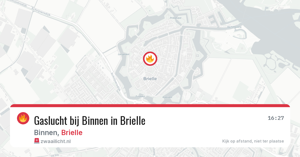 Gaslucht bij Binnen in Brielle — 4 aug 2026