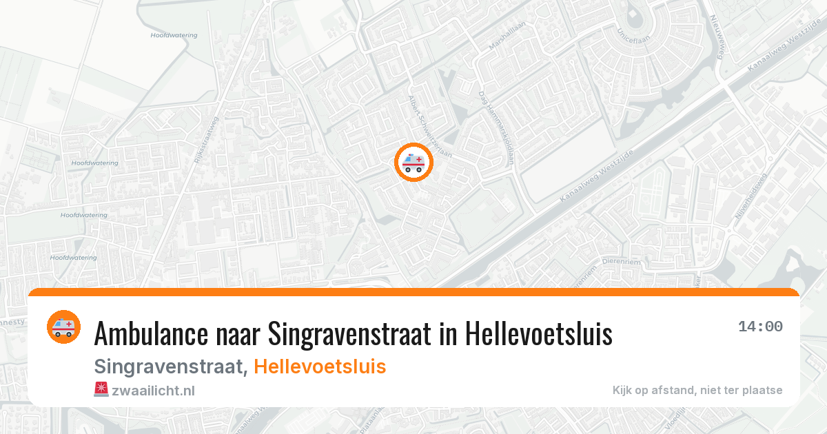 Ambulance naar Singravenstraat in Hellevoetsluis — 31 mei 2026