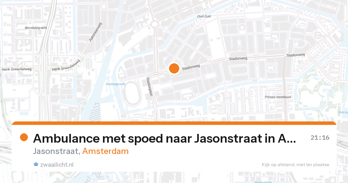 Ambulance met spoed naar Jasonstraat in Amsterdam — 24 jun 2026