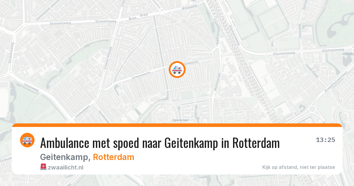 Ambulance met spoed naar Geitenkamp in Rotterdam — 27 mei 2026