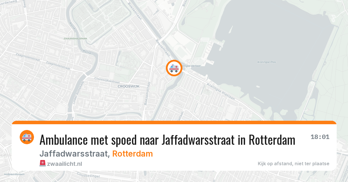Ambulance met spoed naar Jaffadwarsstraat in Rotterdam — 29 jan 2026