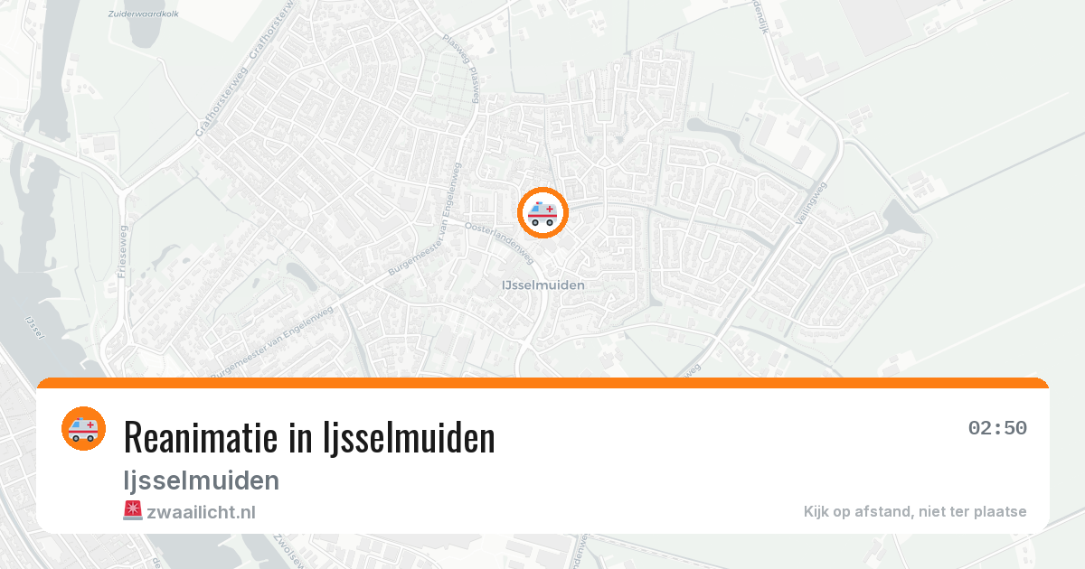 Reanimatie in Ijsselmuiden — 3 aug 2026